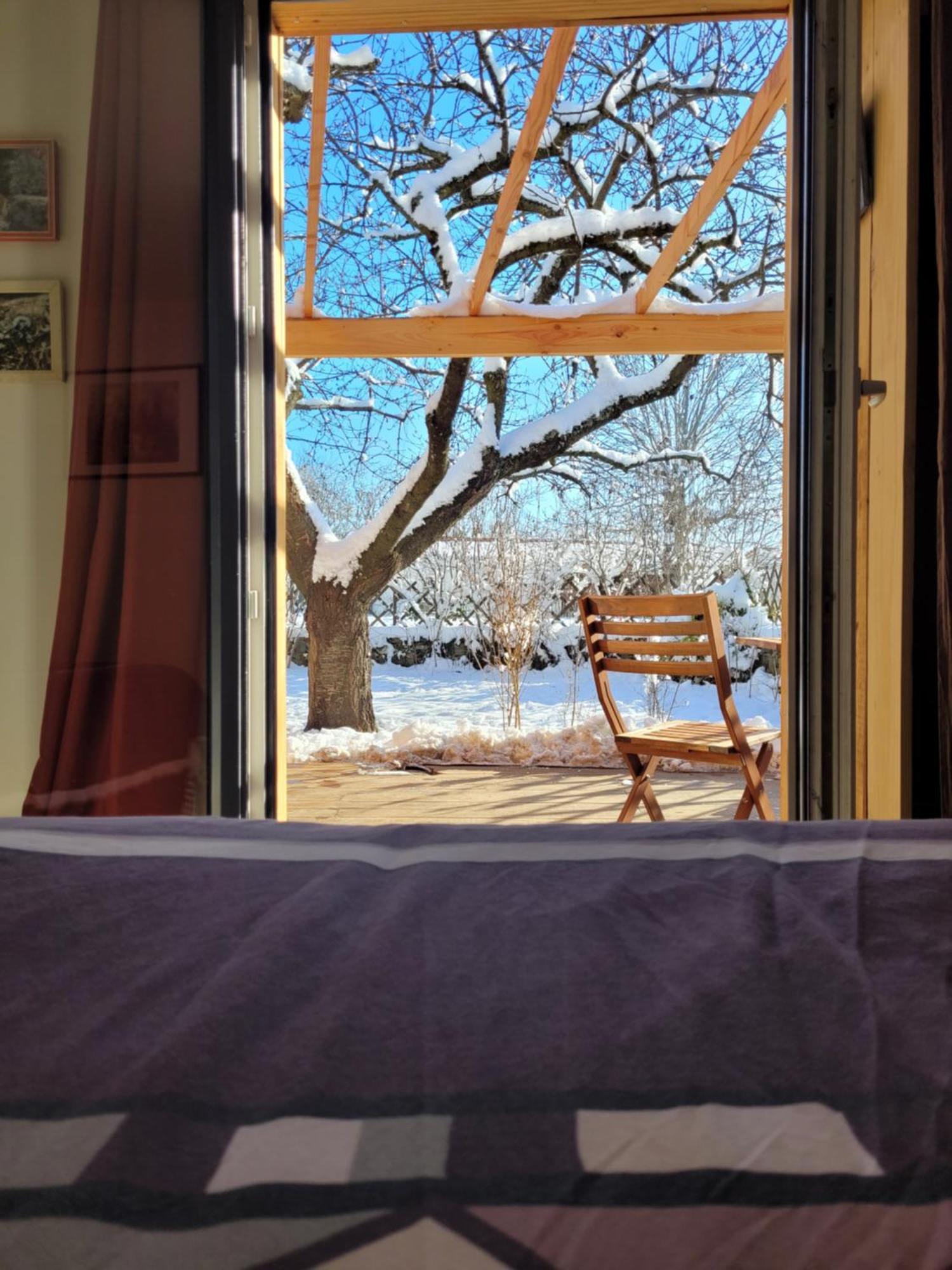 La Maisonnette Sous Le Cerisier Bergonne エクステリア 写真